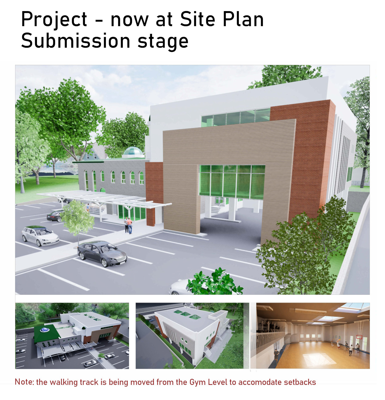 3D renderings of Waterloo Masjid Project